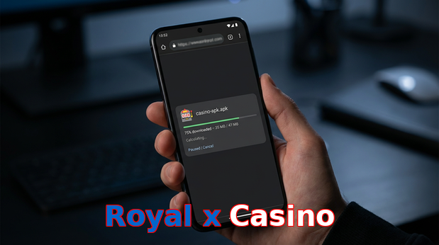 Main screen of Royal X Casino apk page for PK players
