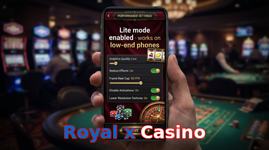 Payment and PKR controls in Royal X Casino