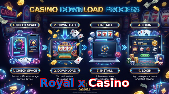 Game list for Royal X Casino download section