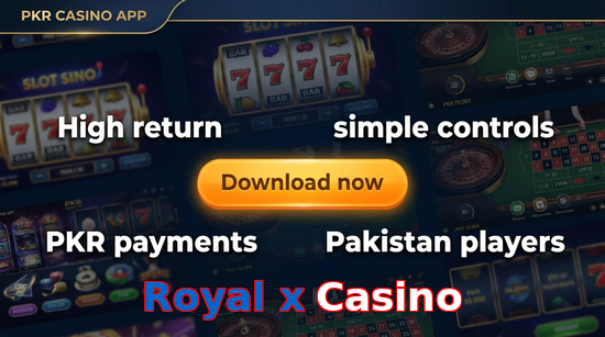 Main screen of Royal X Casino gamedownload page for PK players